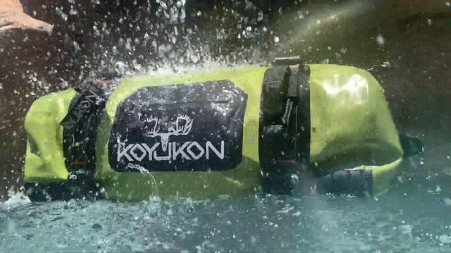 Koyukon Gear duffel bag under waterfall смотреть онлайн