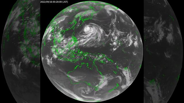 4K【気象衛星】2022年9月 衛星画像 Sep. 2022 Weather Satellite #気象衛星 #台風 #台風11号～18号 смотреть онлайн