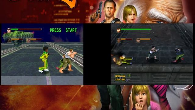 Dynamite Deka (Die Hard Arcade) PS2 (PCSX2) - 2006 [Remaster vs Saturn Graphics] смотреть онлайн
