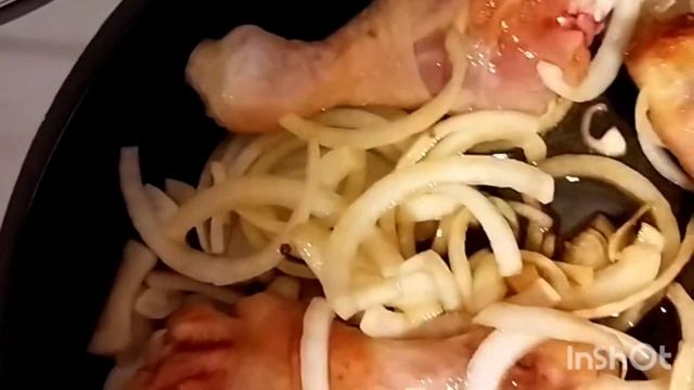 Куриная голень с картофелем смотреть онлайн