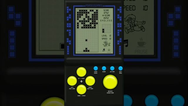 Brick Game (Iphone) "Space Shooting" Ltr F -[10 скорость, 10 уровень] – 21248 очков (Первая попытка смотреть онлайн