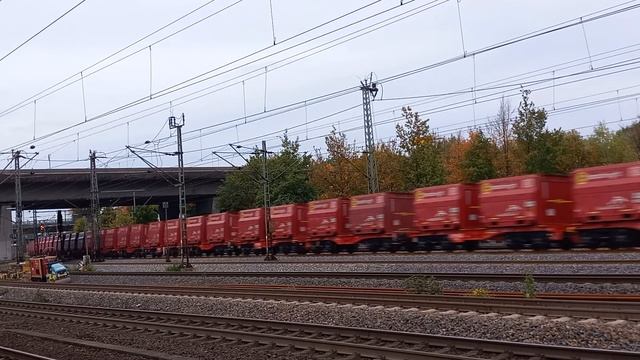 DB 152 118 + DB 152 030 mit Sggrrmms-Ganzzug (Innofreight/Arcelor Mittal RockTainer) смотреть онлайн
