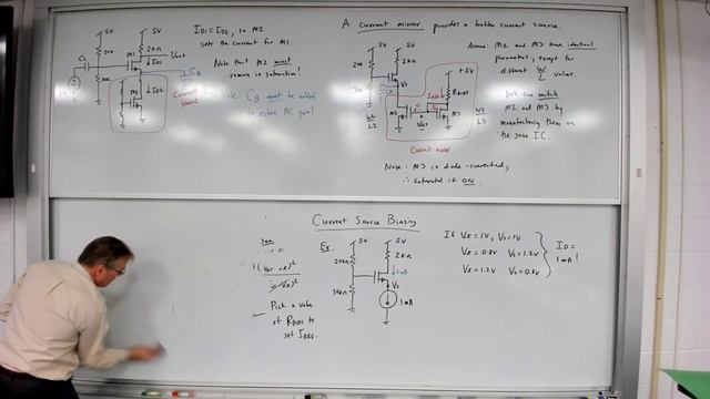 Electronics - Lecture 21: MOSFET biasing techniques, current mirrors, practical BJT biasing смотреть онлайн