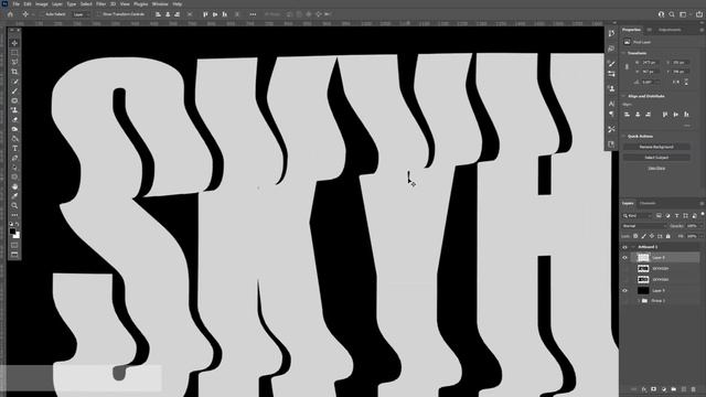 How To Warp Text With Split Warp | Photoshop Tutorial
