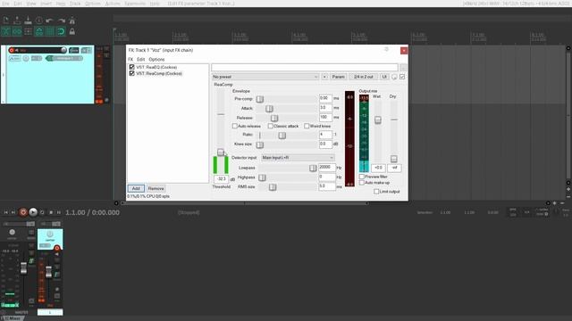 Gravar no Reaper com plugins insertados ( COMPRESSOR - EQUALIZADOR - REVERB ) смотреть онлайн