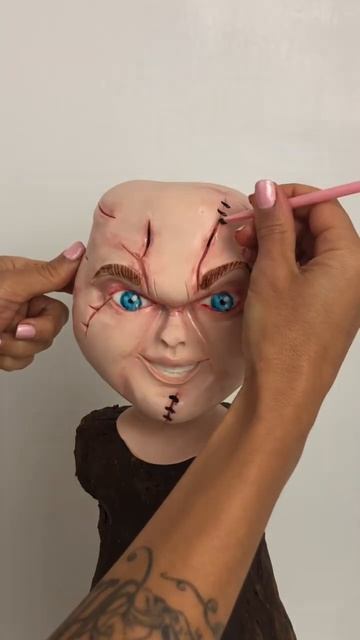 🎃CHUCKY CAKE 🎃 #cakeart #chucky #halloween #shorts #shortswithzita #gâteau #cakevideos #artwork