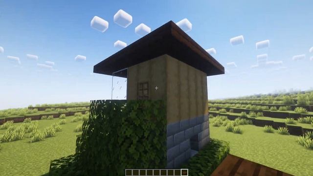 Построил лучший дом на первую ночь в Майнкрафте!