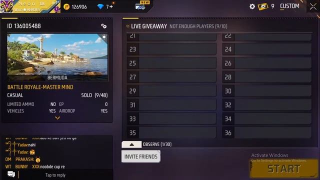 FREE FIRE MAX UNLIMITED CUSTOM GIVEAWAY - NEON GAMING CLUB #freefire #giveaway смотреть онлайн