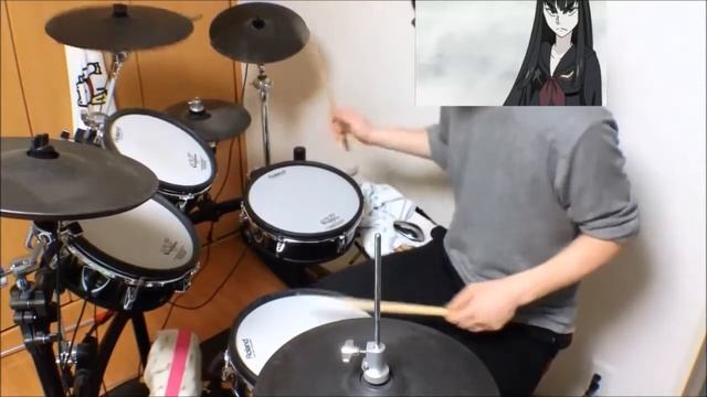 【Kill la Kill】【OP】-ambiguous-【drum cover】【叩いてみた】 смотреть онлайн