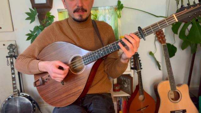 Irish Bouzouki Lesson - The Glasgow Reel / Tam Lin Part 1 смотреть онлайн