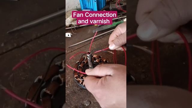 Fan Connection and varnish 👈👈#viral #fan #work #electric #machine смотреть онлайн