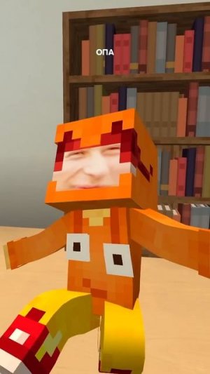 Ребёнок заболел, температура 38 в minecraft!