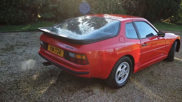 Red 1987 Porsche 944 смотреть онлайн