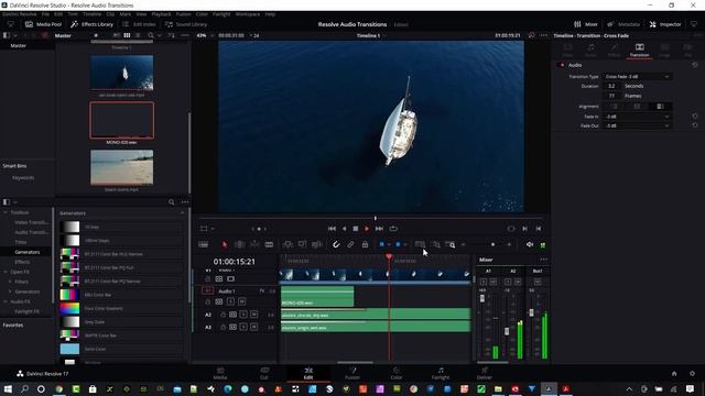 Davinci Resolve Audio Transitions смотреть онлайн