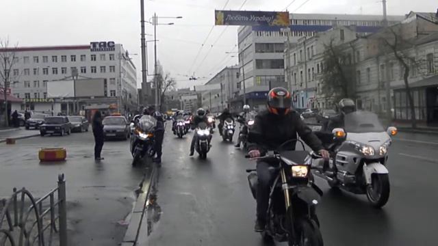 Парад байкеров в Киеве 20.04.2012 смотреть онлайн