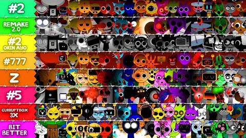 Sprunki Все персонажи из разных ФАЗ В INCREDIBOX SPRUNKI смотреть онлайн