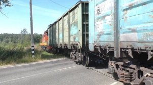 Маневровый тепловоз ЧМЭ3-3011 на подъездном пути к металлобазе «Мет-профит»