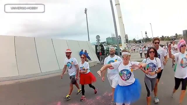The color run, Barcelona 2016, camara EKEN-h9. смотреть онлайн