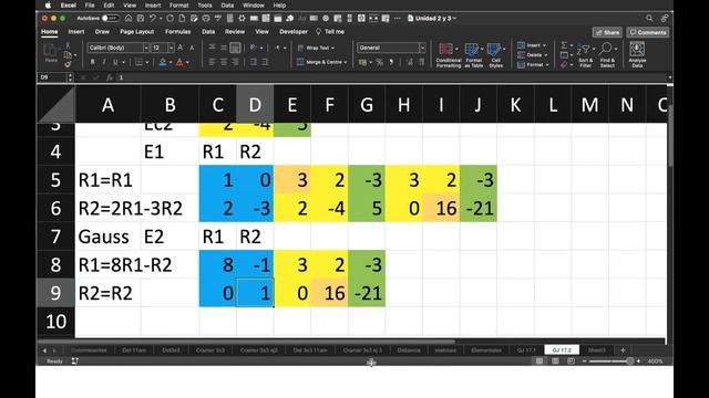 TECNM Gauss Jordan Fraction free method 2x2 ej2 смотреть онлайн