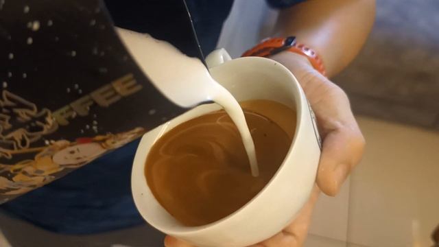 Rosetta latte art with adacrew pitcher смотреть онлайн