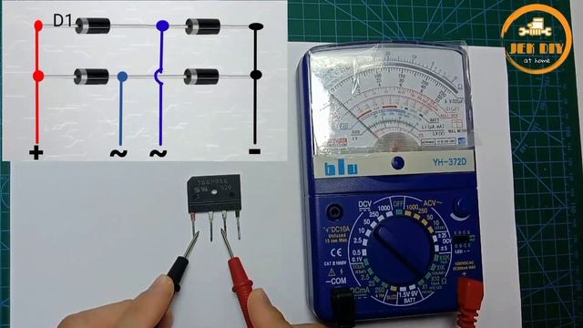 ไดโอดบริดจ์4ขา เช็คไดโอดบริดจ์และรู้จักวงจรภายใน смотреть онлайн