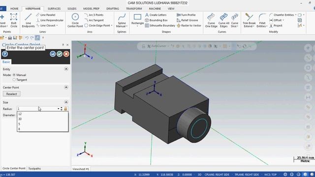 Mastercam 2019 Solid modeling | how to create 3d solid model in mastercam 2019 tutorial | Mastercam смотреть онлайн