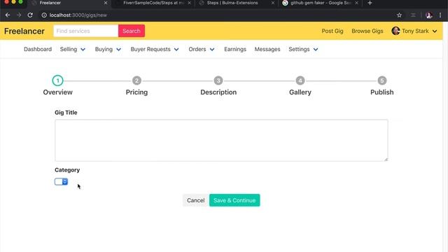 Task 6.4 - Create gig view - action New смотреть онлайн