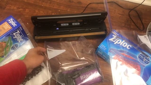 Vacuum Sealer ANY Size Of Ziploc Bags.