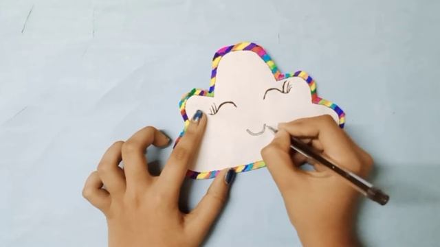 DIY wall hanging // cute rainbow 🌈 craft // Room decor ideas смотреть онлайн