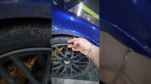 Занижение клиренса нагревом пружин C-класс AMG