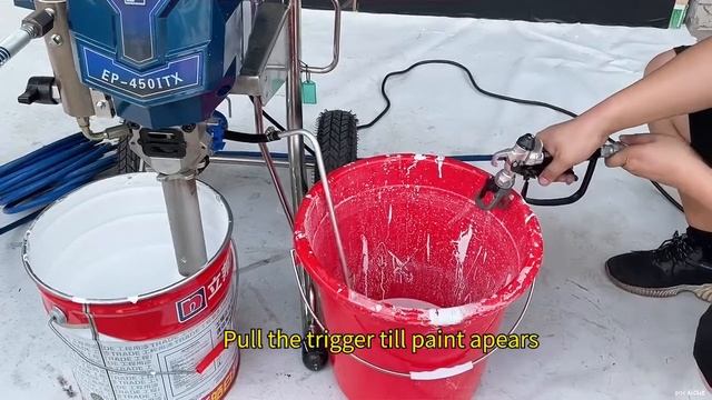 EP450ITX Airless paint sprayer operation смотреть онлайн