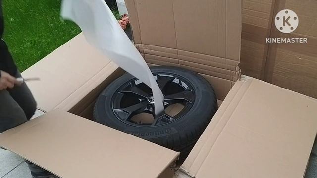 Купили новые колёса. Распаковка. смотреть онлайн