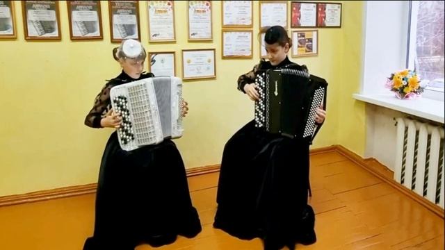 Чеслав Жих "Экспромт на тему М.И.Глинки" Дуэт баянисток: Анастасия Попова и Элина Хабирова