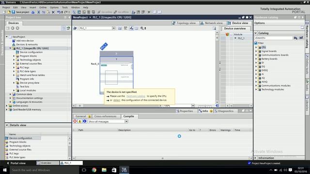 TIA Portal Siemens S7 1200 - Getting Started смотреть онлайн