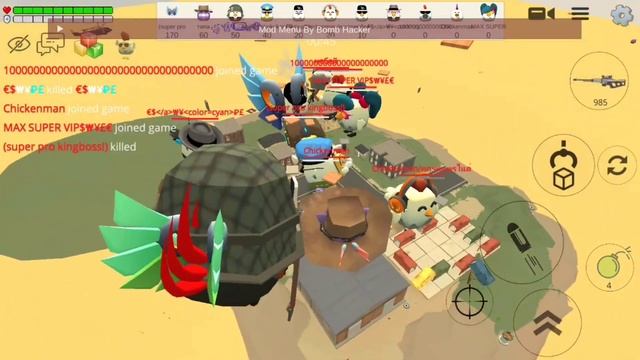 chicken gun 3.3.01 mod menu bomb hacker| قائمة غش مسدس الدجاج смотреть онлайн