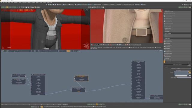 Modo _ Octane Render_ Procedural Leather Texture смотреть онлайн