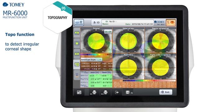 Мультифункциональный офтальмологический диагностический прибор Tomey MR-6000 смотреть онлайн