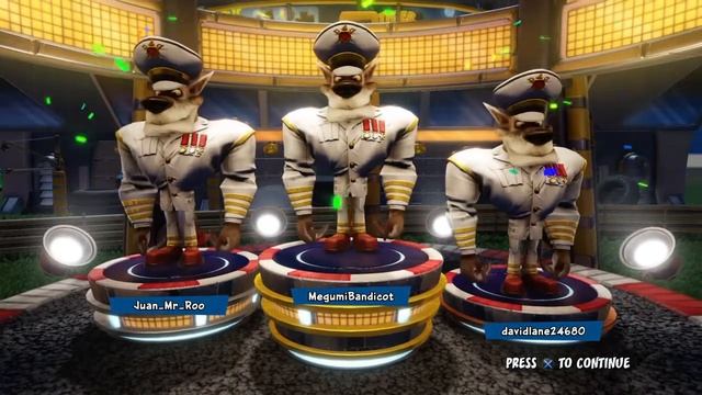 Triple White General Tiny Tiger Winning Podium. (Crash Nitro Fueled) смотреть онлайн