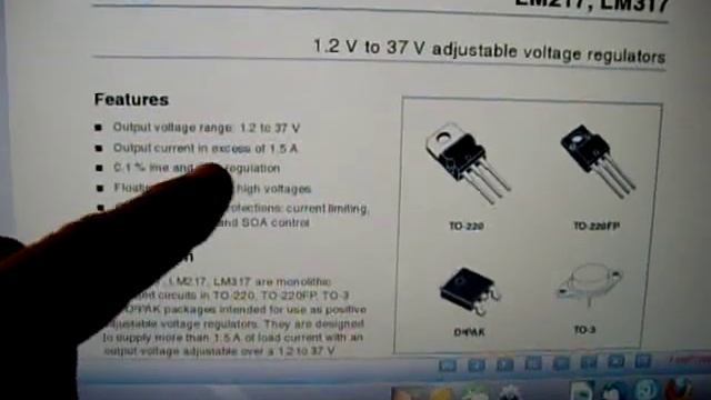 LM317T DC Voltage Regulator Circuit смотреть онлайн