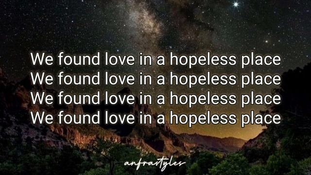 Rihanna - We Found Love ft. Calvin Harris || Lyrics смотреть онлайн