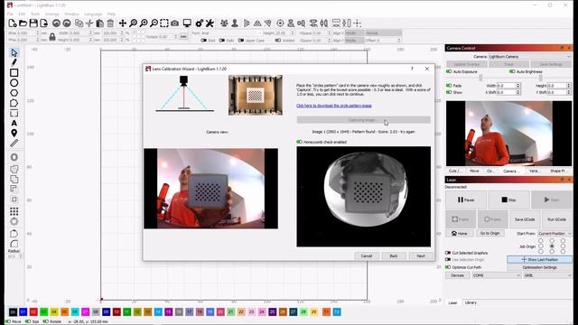 LightBurn Camera Lens Calibration смотреть онлайн