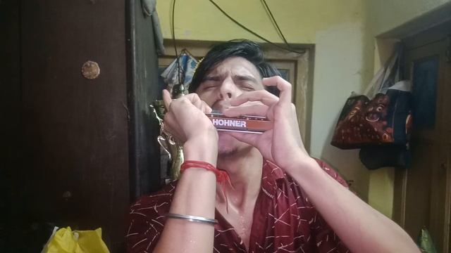 Aise Na Mujhe Tum Dekho (Harmonica cover)|Rohit Banerjee| смотреть онлайн