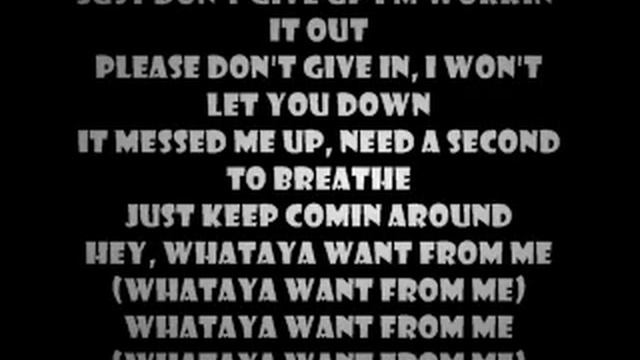 whataya you want from me - Adam Lambert [ lyrics] смотреть онлайн