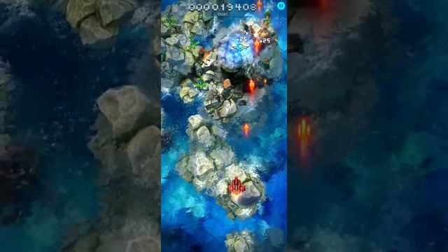 Мобильная игра Sky Force - Этап 01, нормальный уровень, прохождение на 100% смотреть онлайн