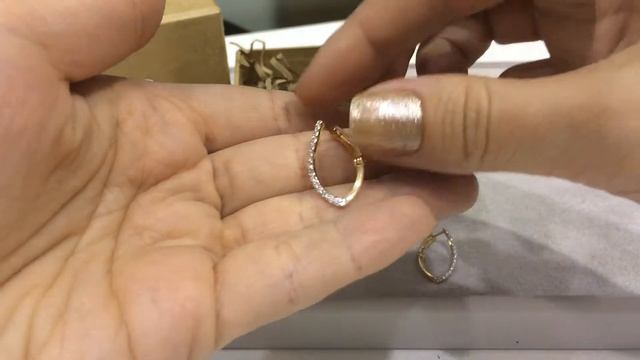 Серьги New Age 1902 из красного золота 585 пробы с фианитами смотреть онлайн