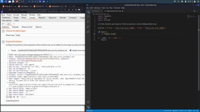 13. Lab 12 - Password brute-force via password change смотреть онлайн