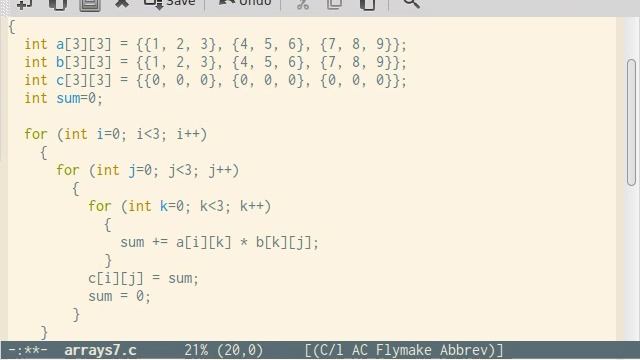 C Programming Part 26 Arrays Part 7 Matrix Multiplication смотреть онлайн