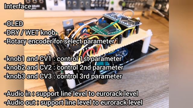 [ $22 ] DIY eurorack modular synth Spin FV-1 based high quality DSP effect FX module / guitar pedal смотреть онлайн