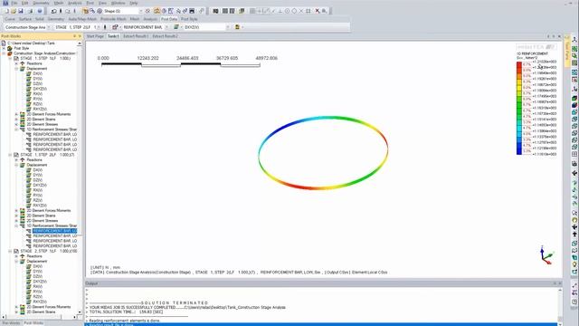 Circular Prestressing in midas FEA Part 2 Result Interpretation смотреть онлайн
