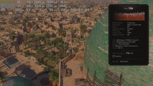 RTX 4090 | Assassin's Creed Mirage | max graphic 4K HDR смотреть онлайн